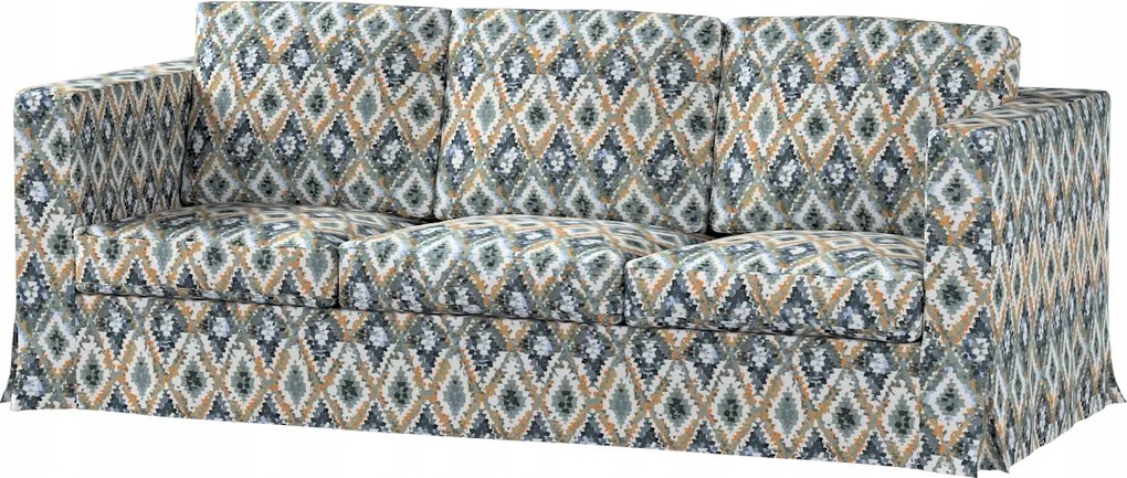 Karlanda 3 személyes kinyitható kanapé huzat Ikea zöld