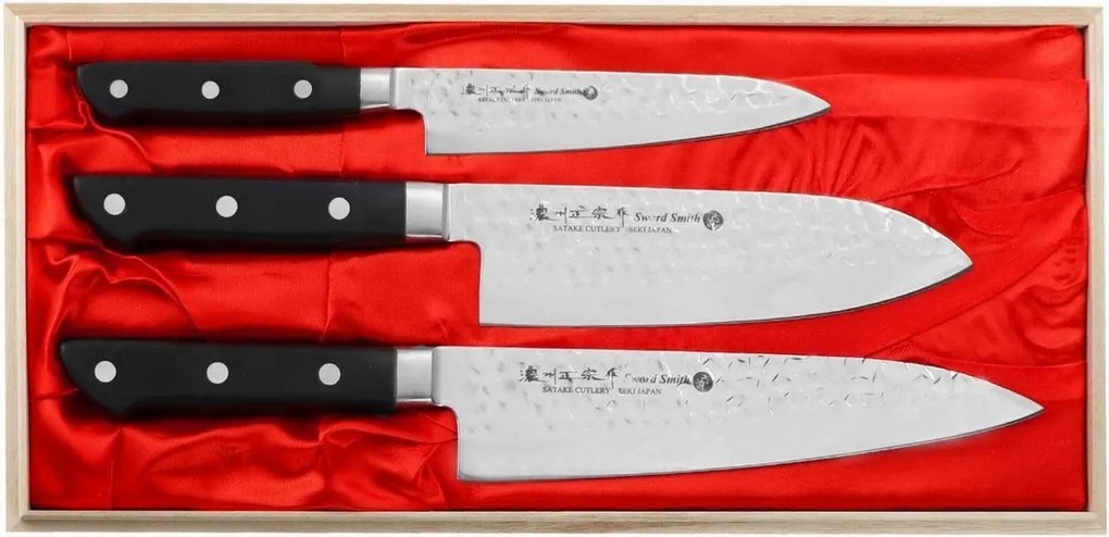 Satake Noushu Zest 3 kés fa dobozban