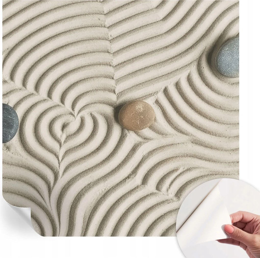 Design fali fotótapéta Öntapadós Harmonikus hullámok 250x250 cm