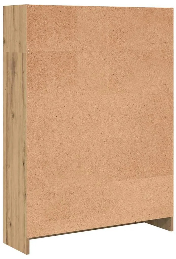 kézműves tölgy szerelt fa könyvespolc 80 x 24 x 109 cm