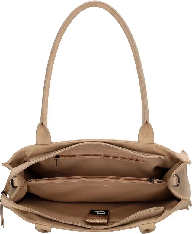 Bézs elegáns shopper táska „Bellora”