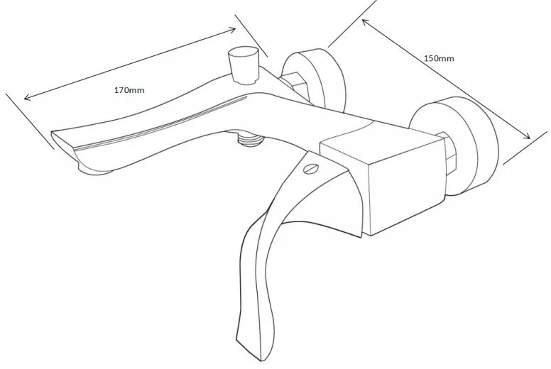 Mexen Estrella kádtöltő csaptelep - króm (72330-00)
