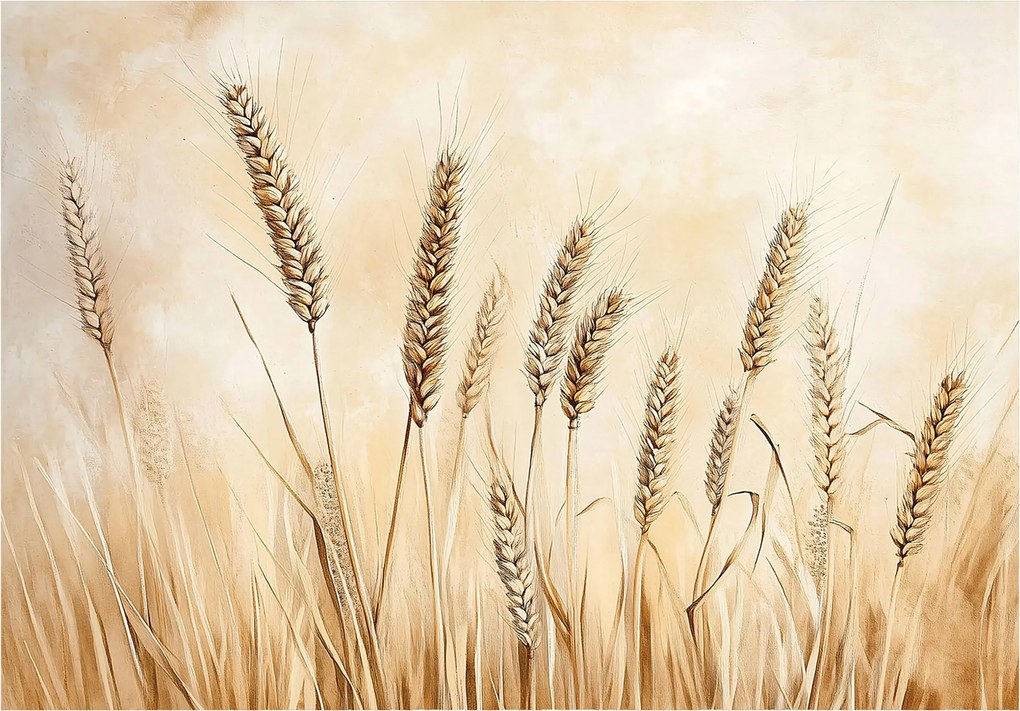 Flizelin fotótapéta Arany búzakalászok Sziléziai táj 312x219 +ragasztó