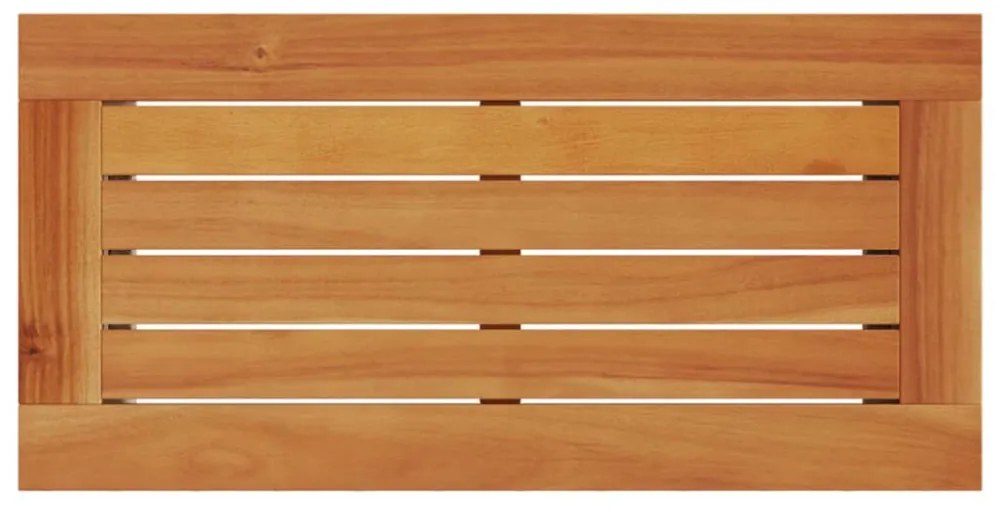 szürke polyrattan falapos kerti kisasztal 58 x 27,5 x 55 cm