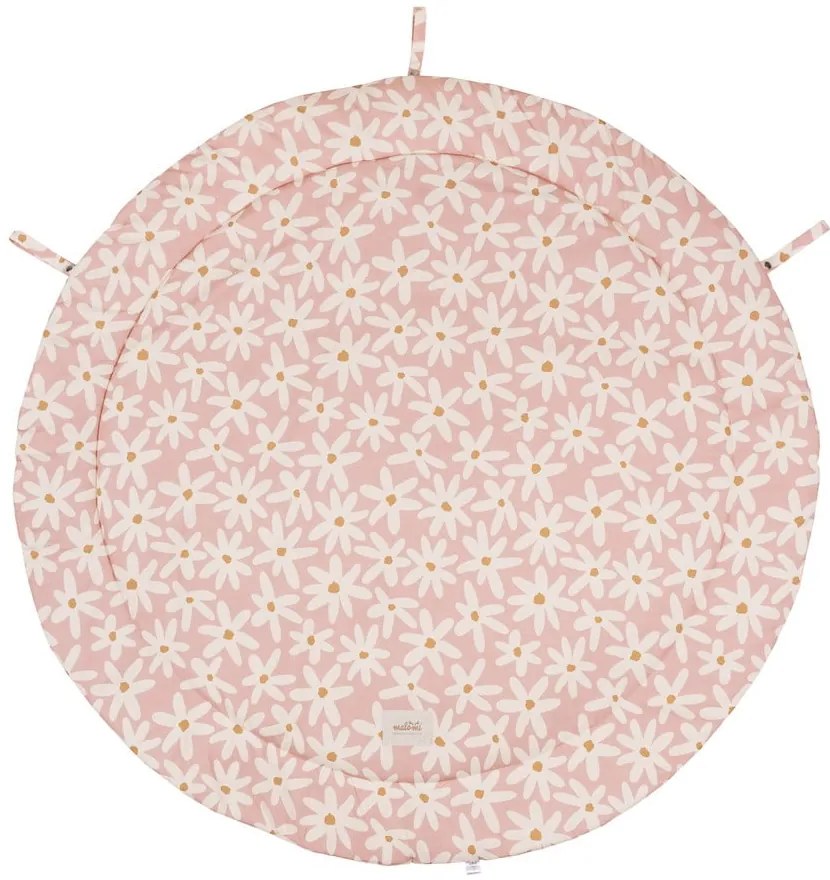 Rózsaszín játszószőnyeg Blash Daisies – Malomi Kids