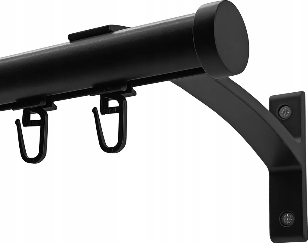 Sínkarnis Alumínium 20mm Fekete Matt 120cm biztosítótű