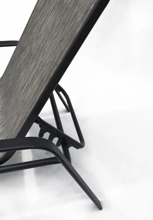 ROJAPLAST Kerti nyugágy fémből ZWC-52 Szürke 188 cm