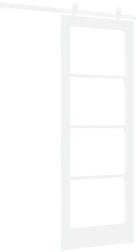 Csúszóajtó Fehér 73.5 x 198.5 cm Fa és fém