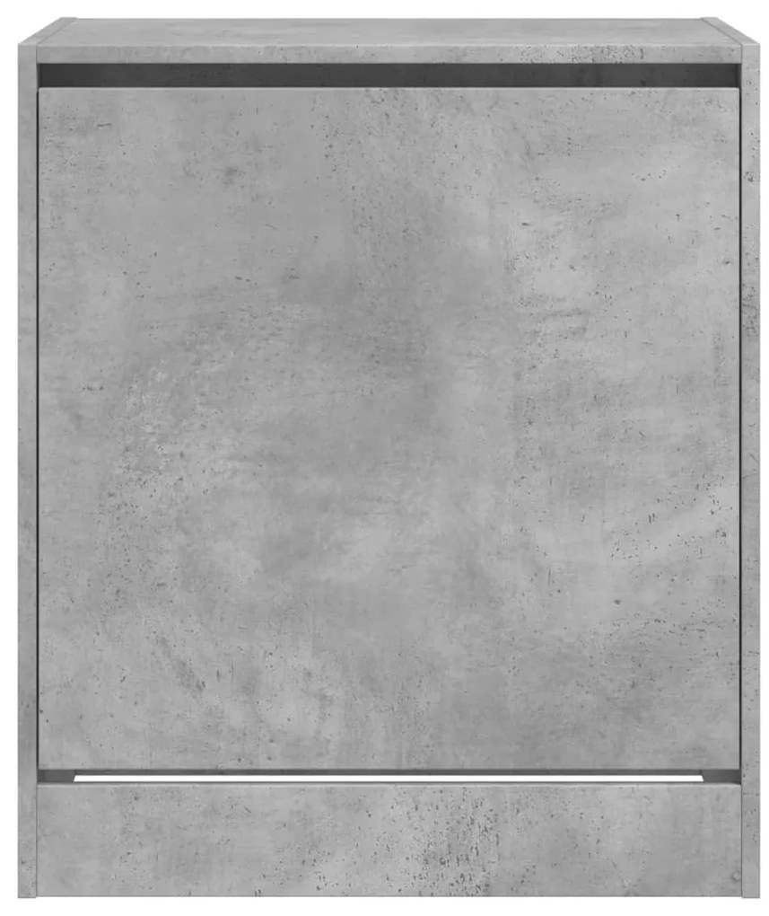betonszürke szerelt fa cipőszekrény 60 x 42 x 69 cm