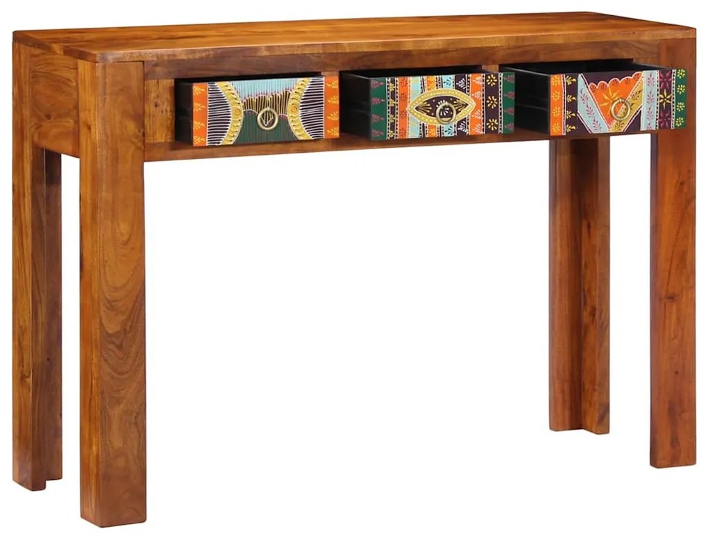 tömör akácfa tálalóasztal 110 x 35 x 75 cm