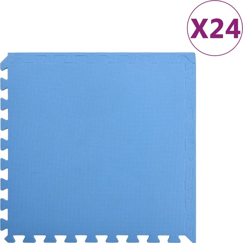 vidaXL 24 db kék EVA habszivacs padlószőnyeg 8,64 ㎡