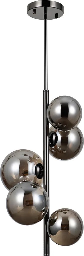 Italux modern függeszték canello króm fekete füstös itxpnd-406007v5abcr1