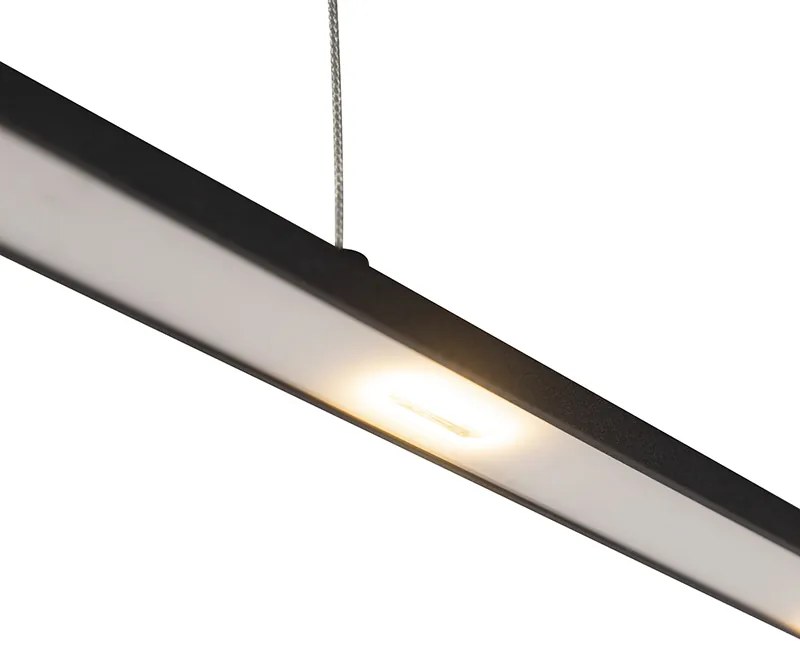 Dizájner függőlámpa fekete LED-del érintéses fényerőszabályzóval - Platina