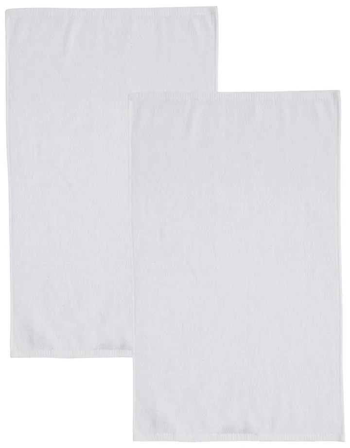 Fehér gyorsan száradó frottír pamut fürdőlepedő szett 2 db-os 90x140 cm Quick Dry – Catherine Lansfield