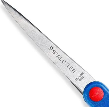 Olló, hobbi, 21 cm, STAEDTLER Noris&amp;reg; 965, kék (TS96521NBK)