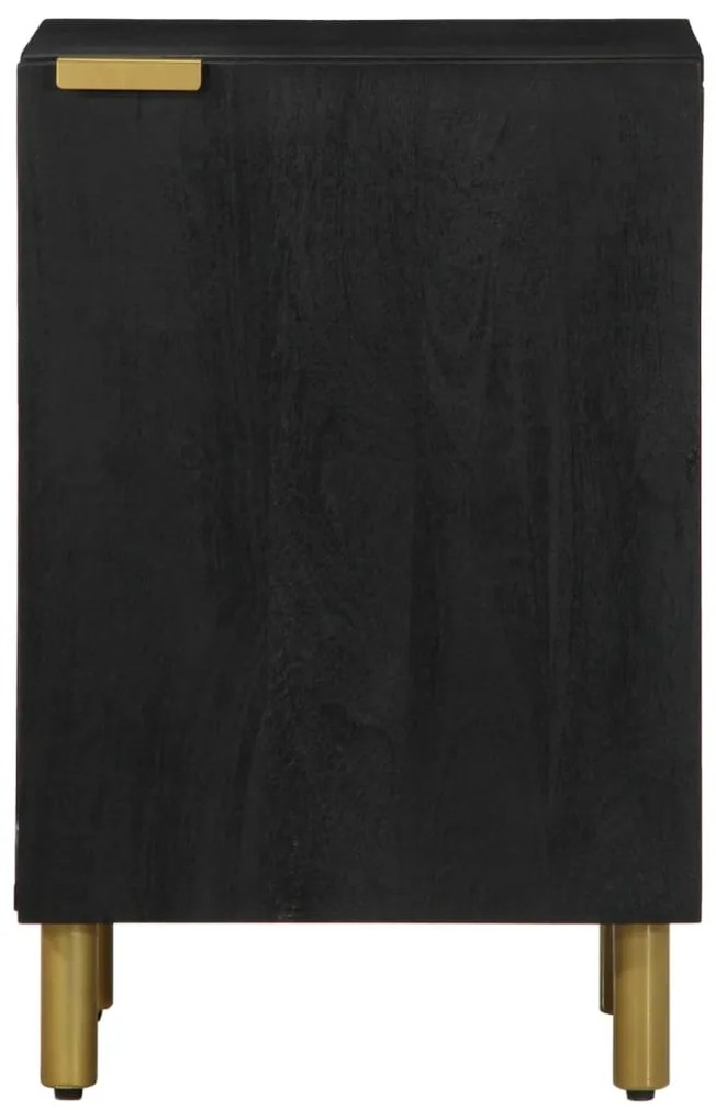 fekete szerelt fa fürdőszobaszekrény 38 x 33 x 58 cm