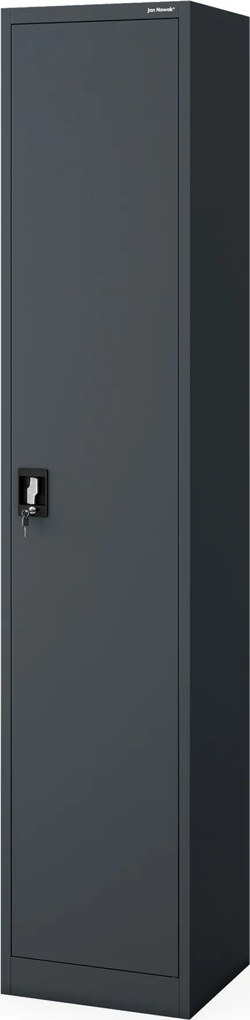 ALEX H2200 antracit kulccsal zárható irattartó szekrény 450 x 2200 x 400 mm