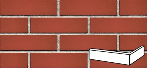 Homlokzati sarok Klinker Klinker piros 6,5x25x12 cm RPASEKPRCE
