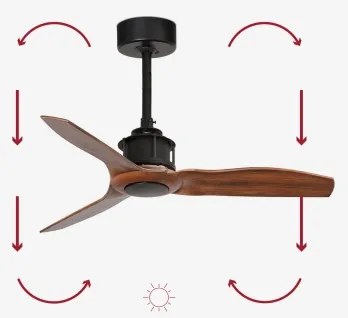 FARO 33425 - JUST FAN mennyezeti ventilátor 81 cm átmérő + DO