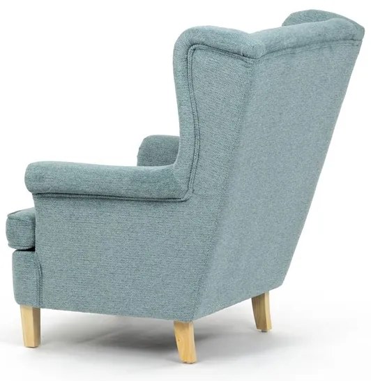 Füles fotel zöld szövettel. AK-388 GRN2