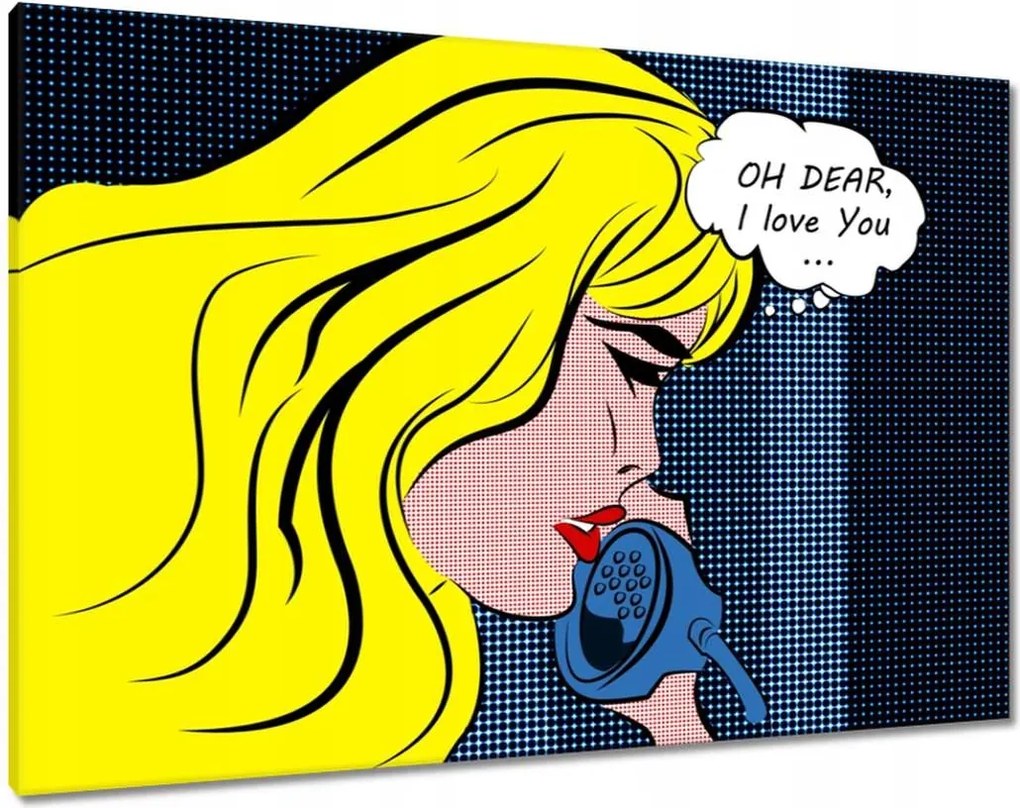 Festmények 100x70 Oh Dear I love you Képregény