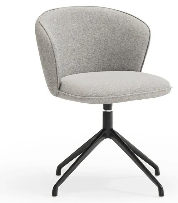 Világosszürke kárpitozott étkezőfotel szett 2 db-os Add – Teulat