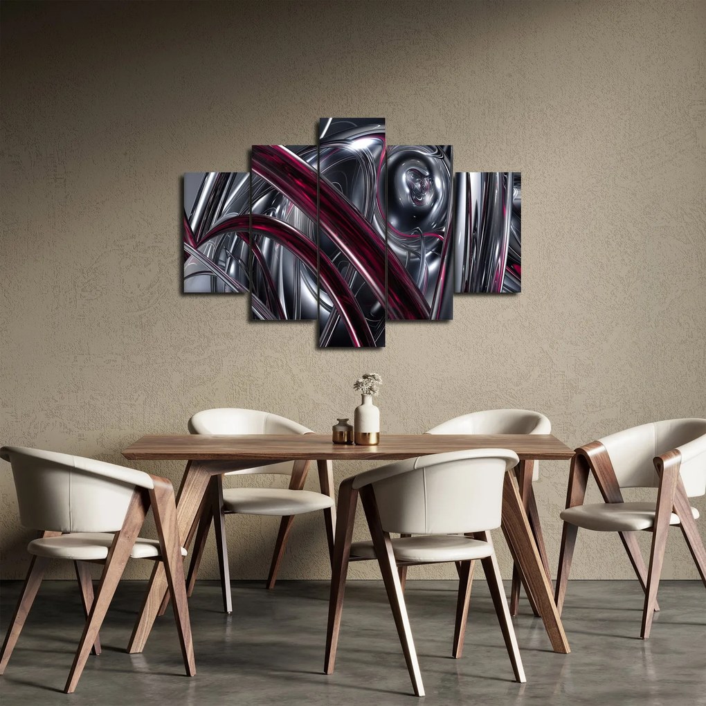 Szürke absztrakció kép (150x105 cm)