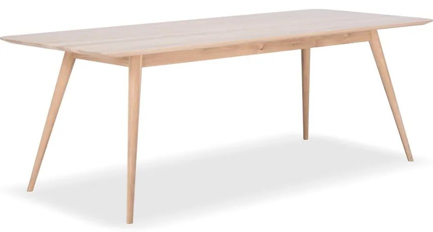 Stafa tömör tölgyfa étkezőasztal, 220 x 90 cm - Gazzda