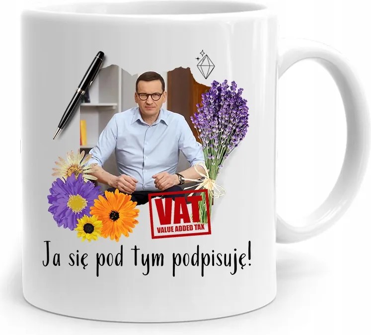 Bögre Politikus Miniszterelnök Mateusz Morawiecki Pis