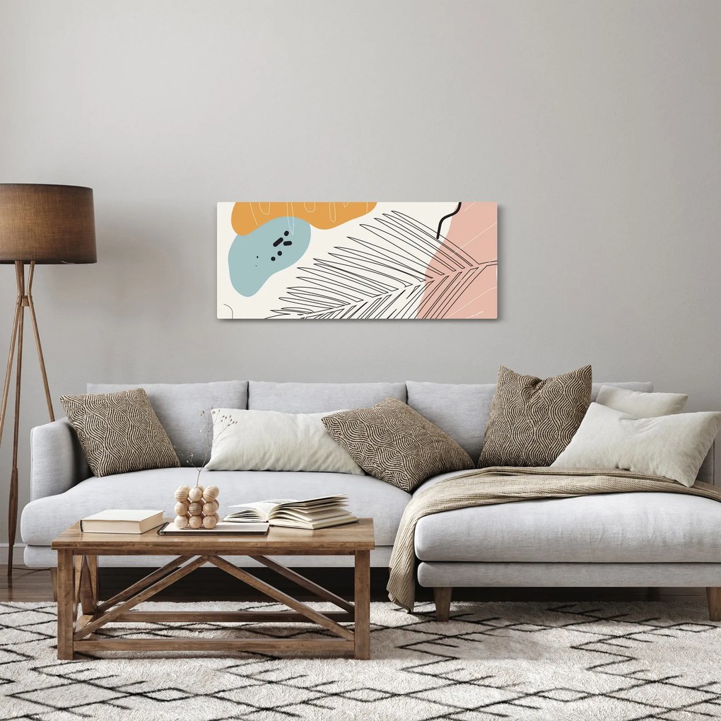 Kép - Levél illusztráció (120x50 cm)