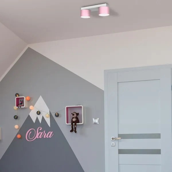 Mennyezeti lámpa DIXIE 2xGX53/11W/230V rózsaszín