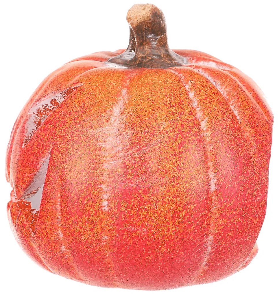 Tök gyertyatartó, arc kis narancssárga, kerámiaátmérő 10 cm, 10 cm átmérőjű