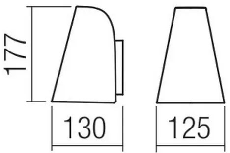 Redo 9530 - Fali lámpa ALVAR 1xGU10/35W/230V IP44