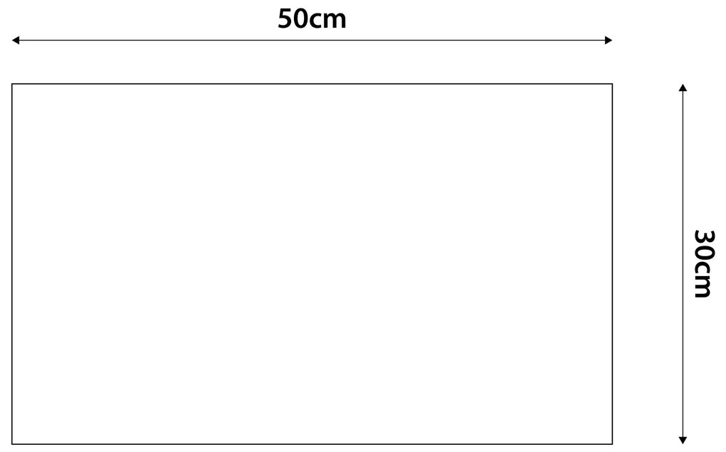 Kárpitozott panel - Téglalap - 50x30cm Szín: Mézsárga