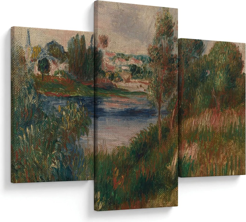 Kép - Auguste Renoir, Landscape at Vetheuil, reprodukciók (90x60 cm)