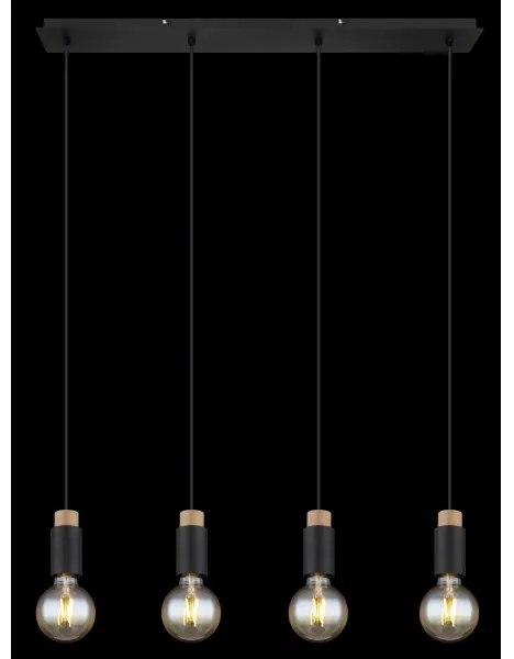 Globo 54045-4H - Csillár zsinóron MATTI 4xE27/40W/230V