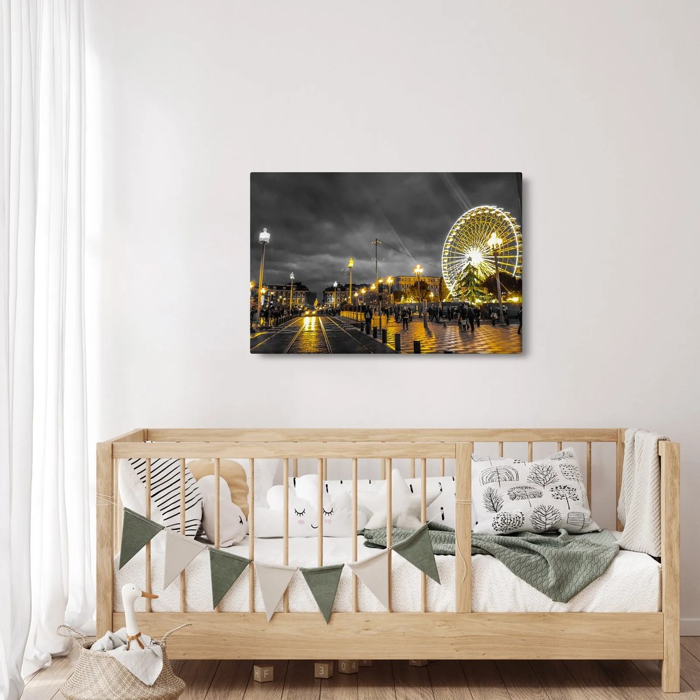Óriáskerék a szürkületbe képe (90x60 cm)
