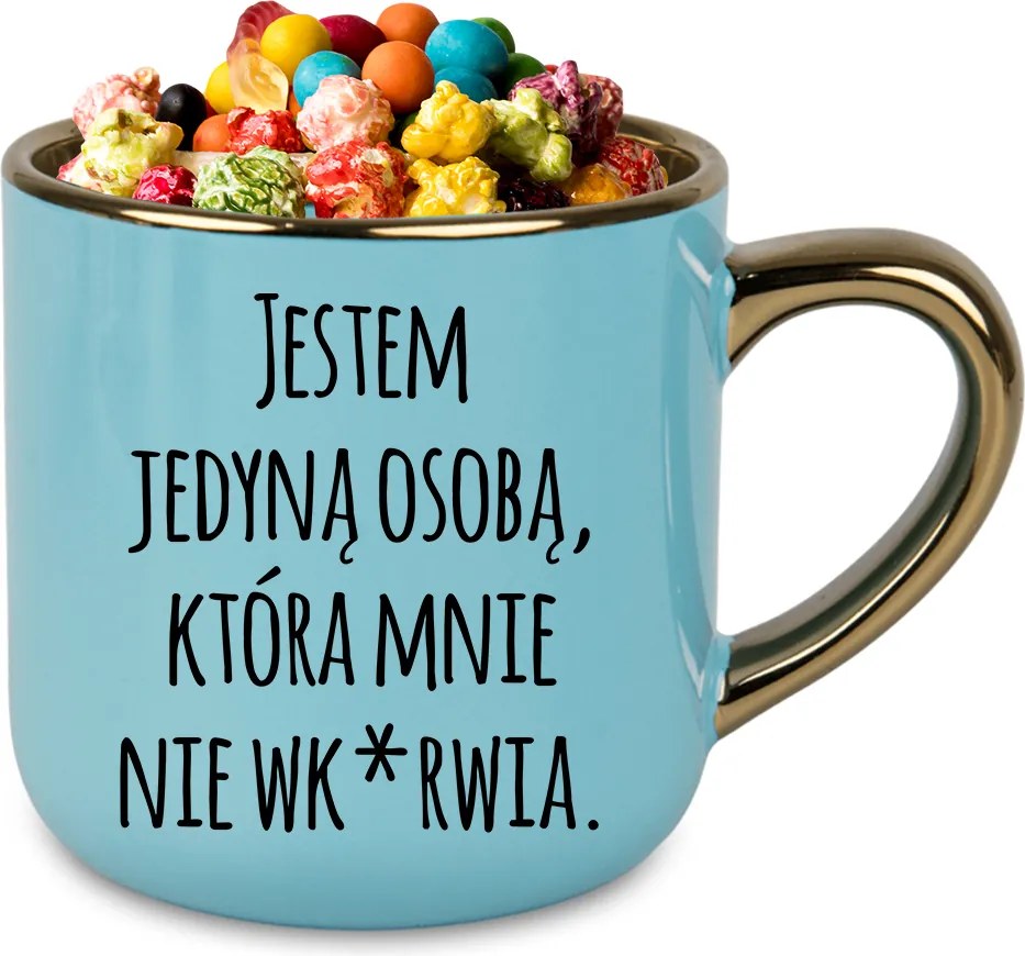 Bögre Elegant XXL Kék 400ml Kerámia Vicces kütyü Nem Bújik