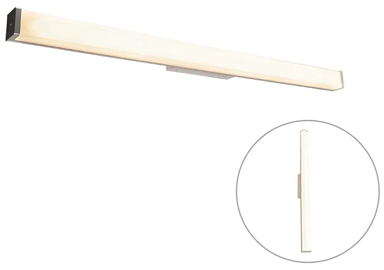 Modern fürdőszobai fali lámpa acél 92 cm IP44 - Cascada