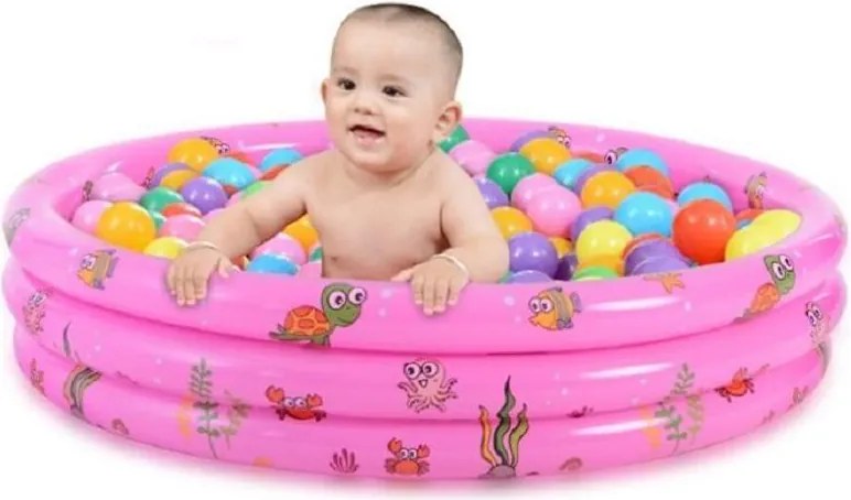 Gyerekmedence Zuhanytálca Puha Alj Száraz Medence Intime 80cm Rózsaszín