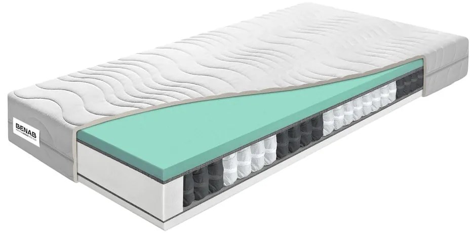 Kemény-közepes keménységű kétoldalas rugós matrac 140x200 cm Standard Pocket – BENAB