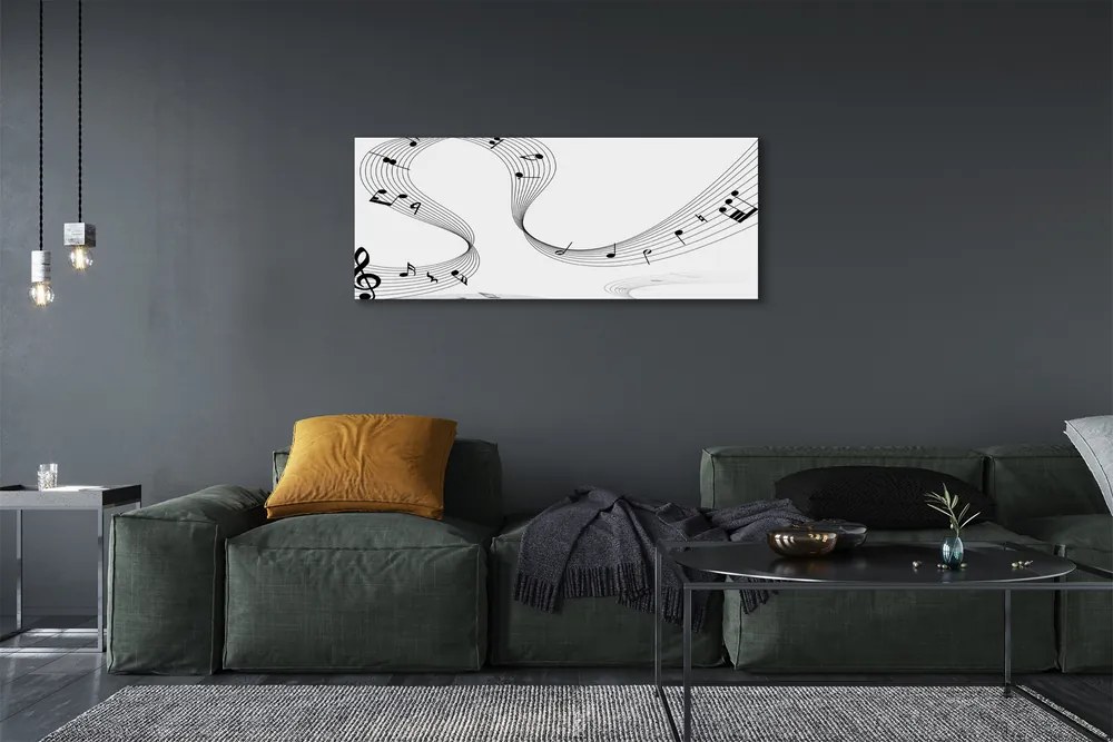 Canvas képek Violinkulcs 100x50 cm