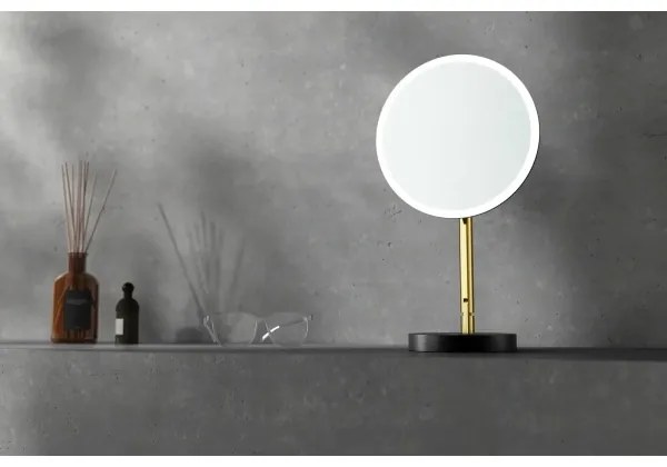 Deante ADI_Z812-LED SILIA fürdőszobai tölthető kozmetikai tükör LED/5V 5000mAh 2700-6500K IP44