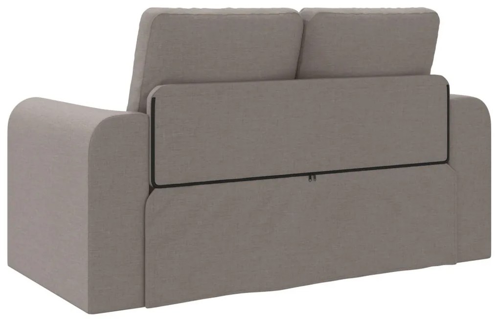 Padló kanapéágy 2 az 1-ben Taupe 148x71x83 cm szövet