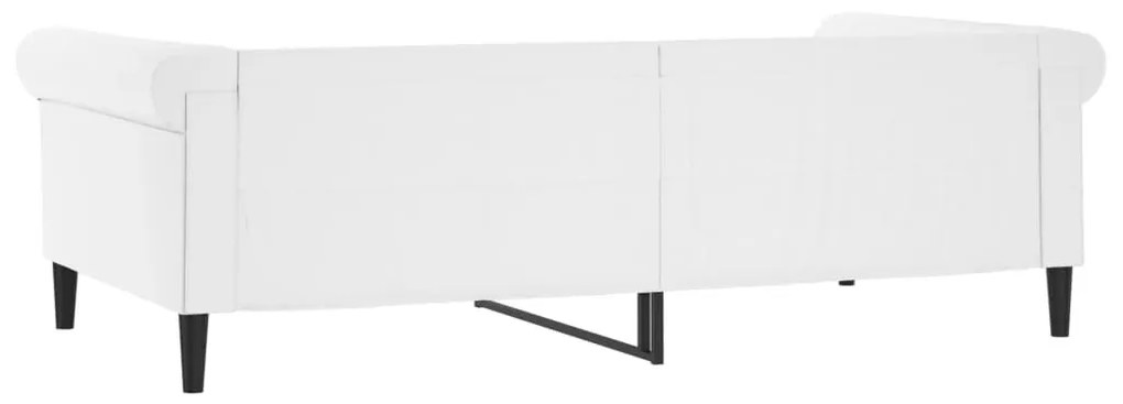 fehér műbőr kanapéágy 100 x 200 cm