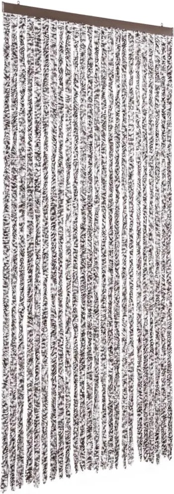 vidaXL barna és bézs zsenília rovarfüggöny 100 x 230 cm