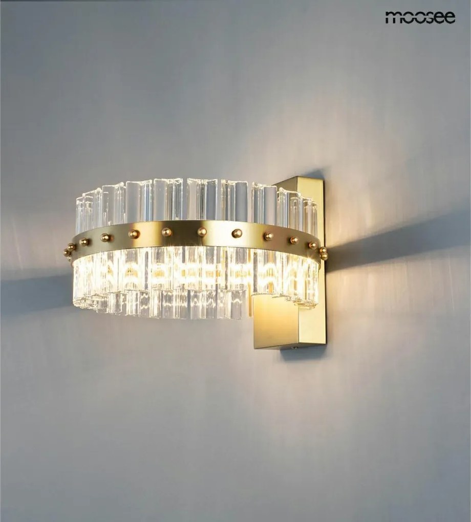 KING HOME MSE01040015 SATURNUS Kristály Fali Lámpa Arany LED IP20