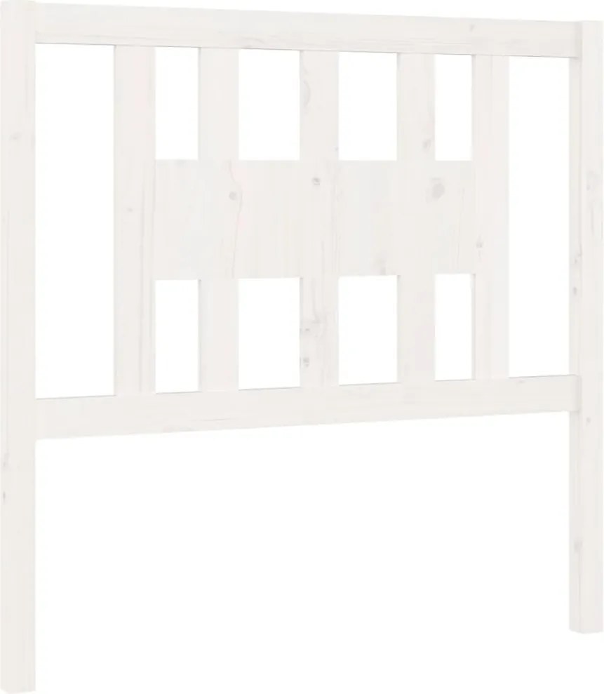 vidaXL fehér tömör fenyőfa fejtámla 96 x 4 x 100 cm