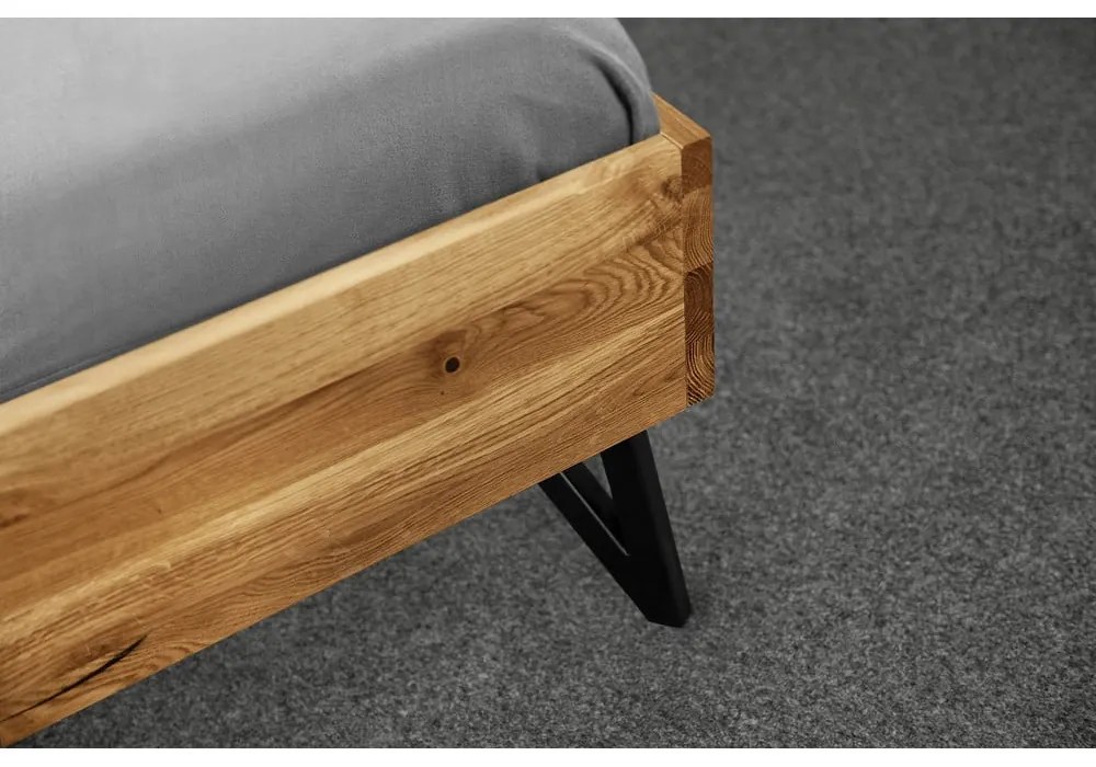 Tölgyfa franciaágy 180x200 cm Golo 2 - The Beds