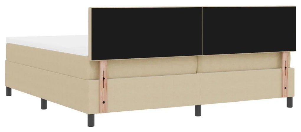 Box Spring Ágy Matrachoz Világos Zöld Szürke 200x200 cm Kordbársony